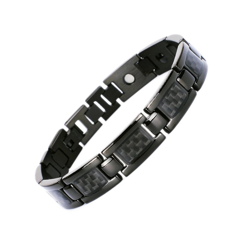 Carbon Fiber Bracelet - Fashion Business Titanium Steel Negative Ion Magnet