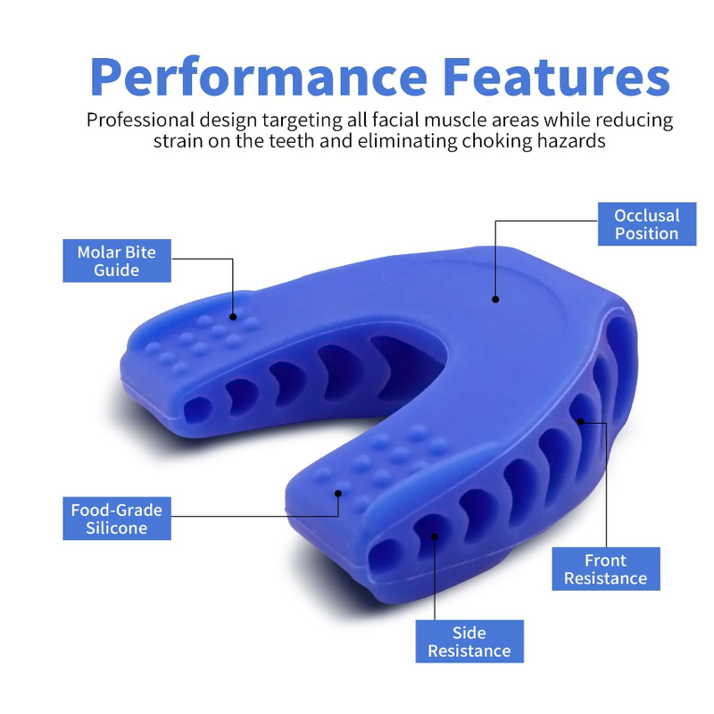 Jaw Exerciser Tool - Face Neck Muscle Trainer Reduce Stress Cravings Jawline