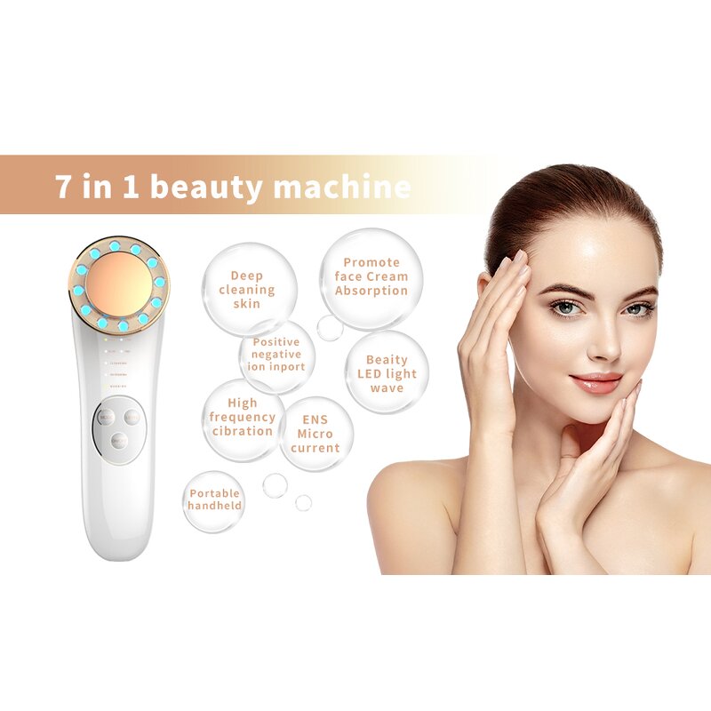 7-IN-1 Facial Equipment - Radio High Frequency Photon Anti-Wrinkle Skin Tenderizer