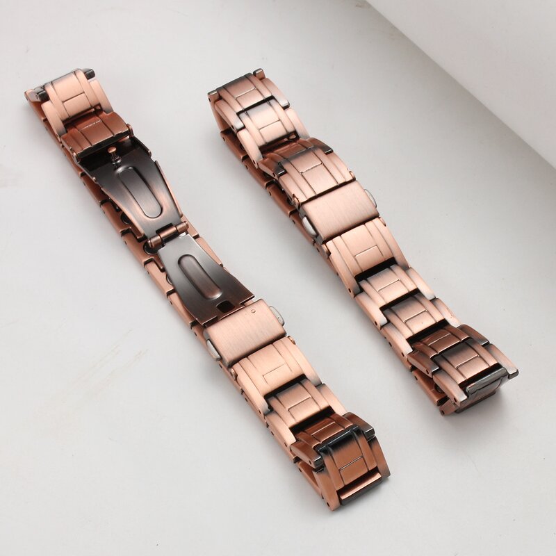Magnetic Therapy Bracelet - Vintage 15mm Red Copper Anti-Static Watch Buckle
