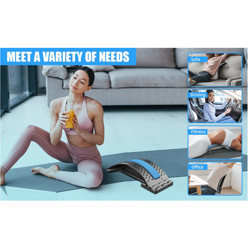 Back Stretcher - Sports Fitness Pain Relief Lumbar Magic Backcracker Massager