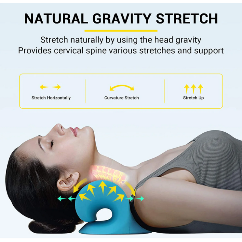 Cervical Traction Pillow - Neck Shoulder Relaxer Pain Relief Neck Stretcher