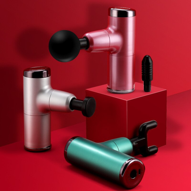 SK-328 Fascia Gun - Pocket 2000Mah 4 Head Portable Fitness Relax Massager