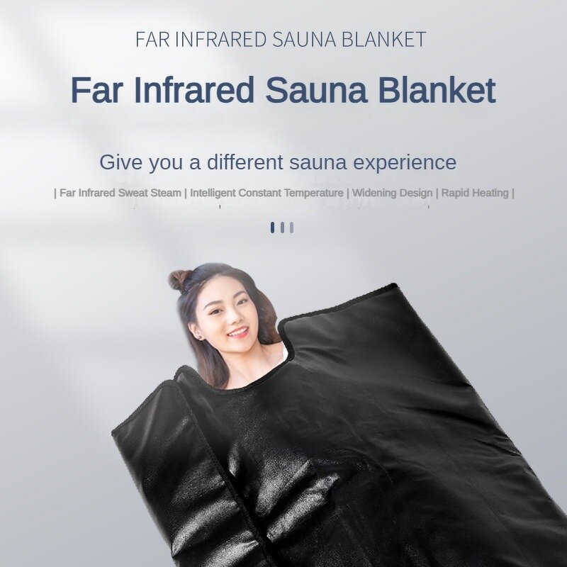 Far Infrared Sauna Blanket - Remote Control Heating Detox Pad for Home Use