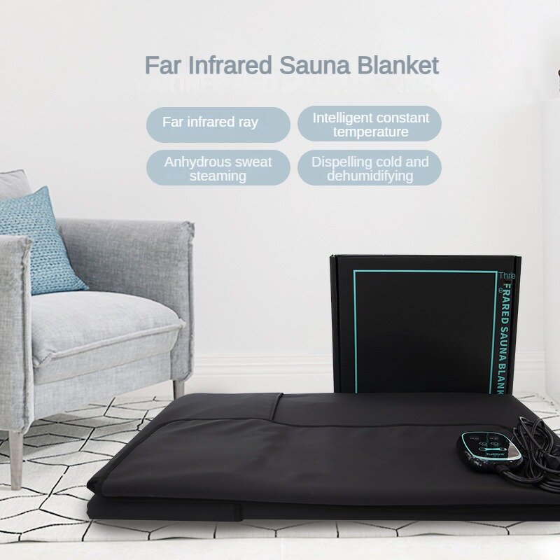 Far Infrared Sauna Blanket - Remote Control Photon Energy Stone Detox Pad