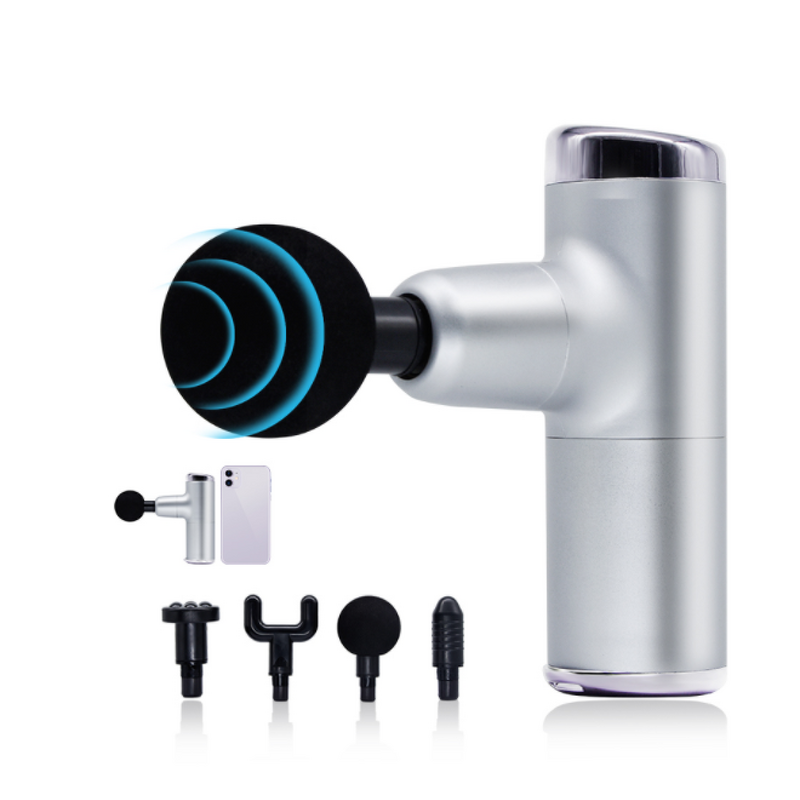 SK-328 Fascia Gun - Pocket 2000Mah 4 Head Portable Fitness Relax Massager