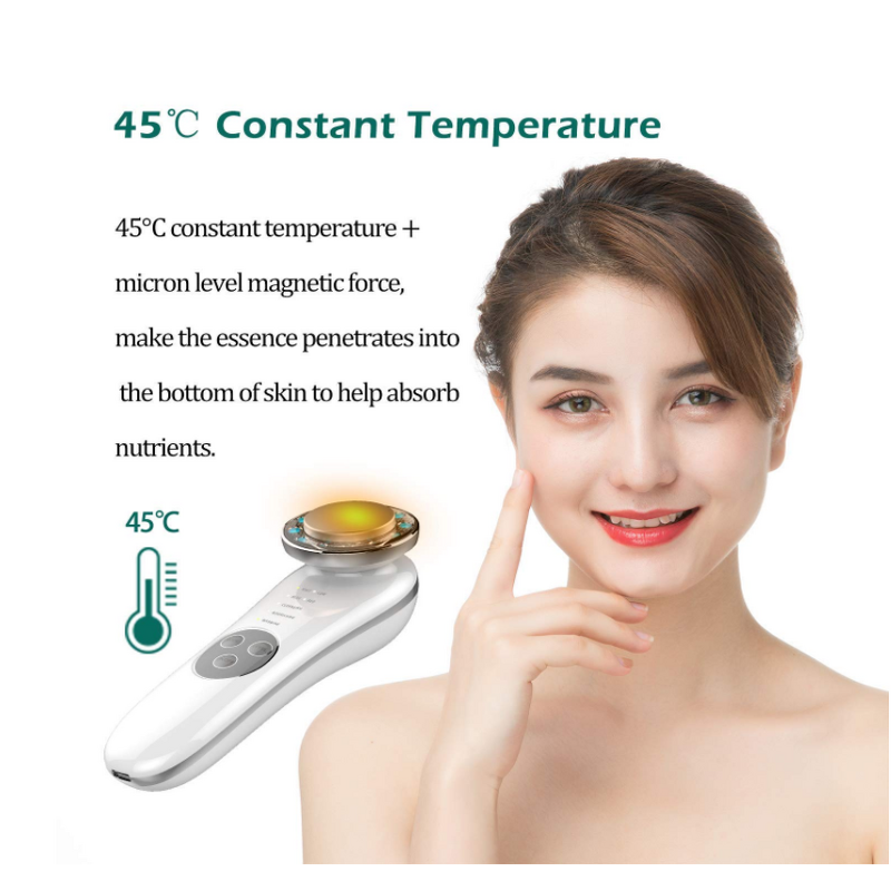 7-in-1 Facial Massager - LED Red Blue Light Deep Cleaning Lifting Skin Care