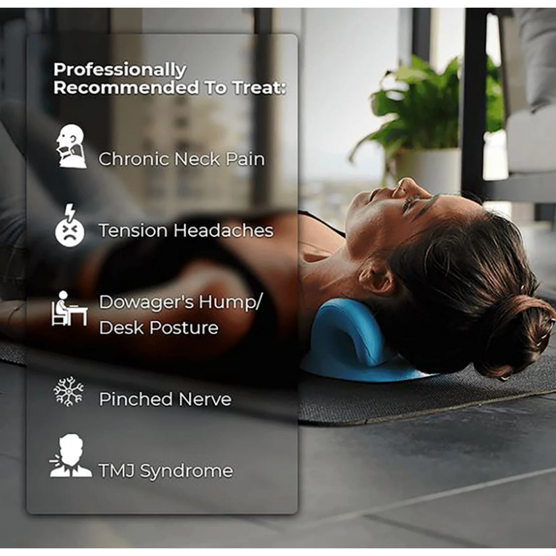 Cervical Traction Pillow - Neck Shoulder Relaxer Pain Relief Neck Stretcher