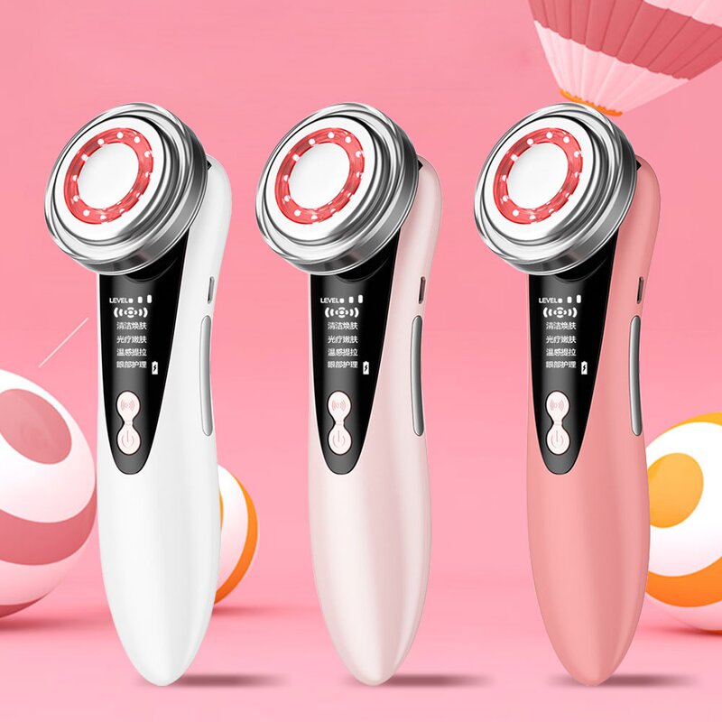 Facial Beauty Device - Heating High Frequency Vibration Lifting Skin Rejuvenation