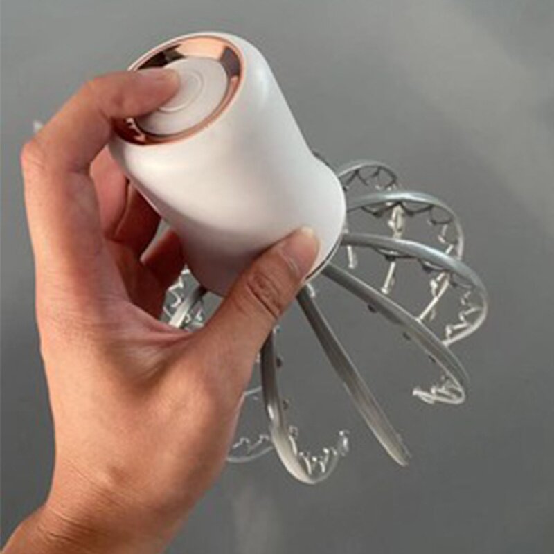Electric Scalp Massager - Octopus Head Massage Device Muscle Tension Relief