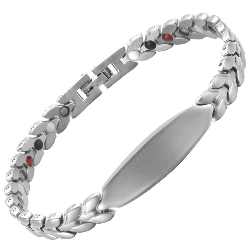 4-in-1 Magnetic Bracelet - Fashion Wheat Ear Titanium Steel for Arm Wear