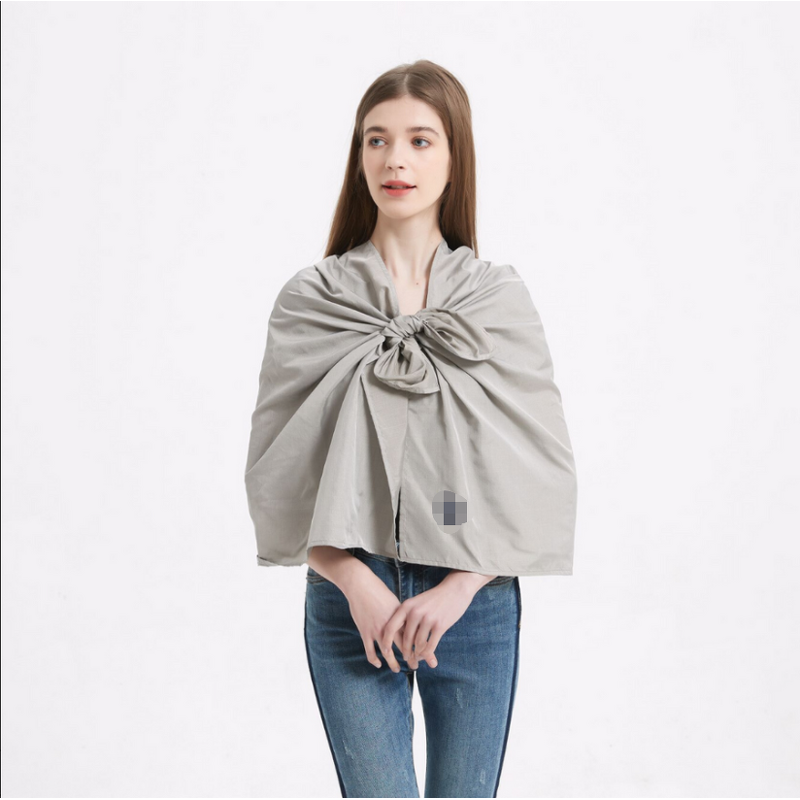 Anti Radiation Scarf - Custom Fashion 5G EMF Shielding Silk Pocket for Women