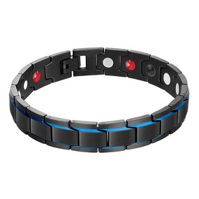 Titanium Steel Bracelet - Simple Magnetic Therapy Negative Ion for Men