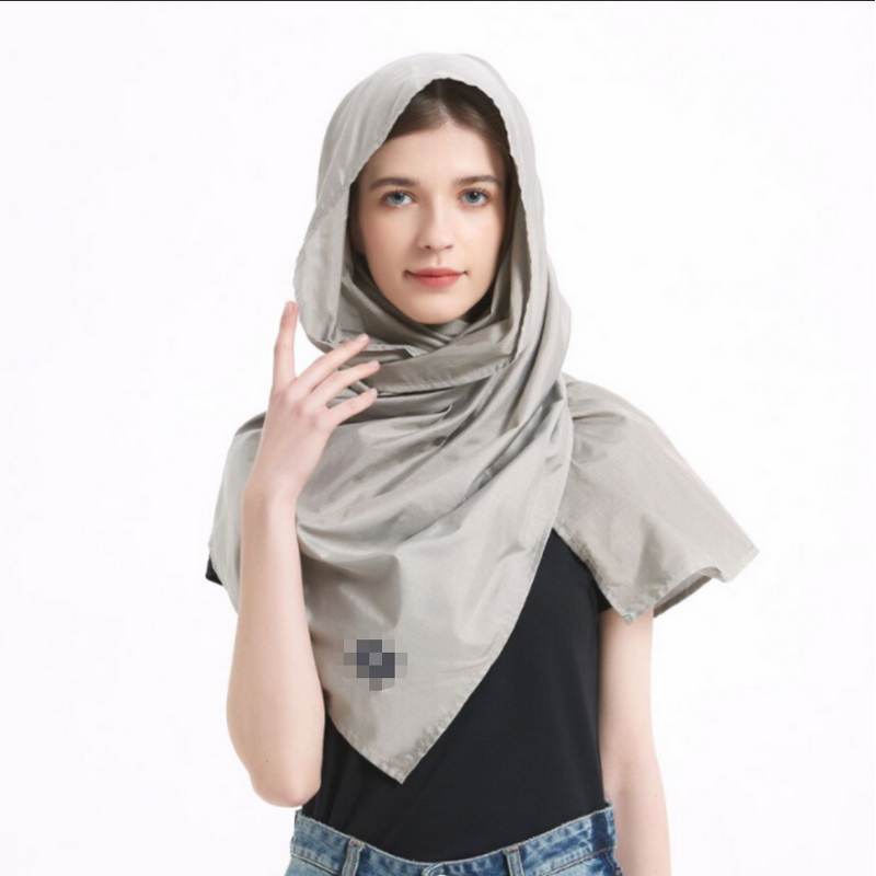 Anti Radiation Scarf - Custom Fashion 5G EMF Shielding Silk Pocket for Women