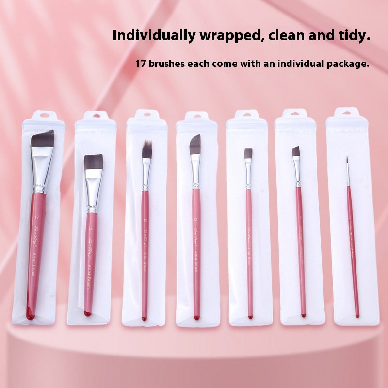 Brushes Set Manufacturer - 17-Piece Embossed for Children's DIY Body Painting