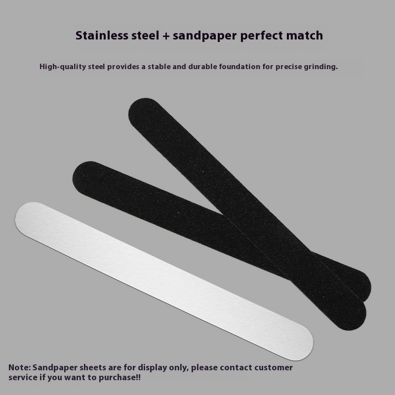 Nail File Manufacturer - Replaceable Stainless Steel Heart Tearable Sandpaper