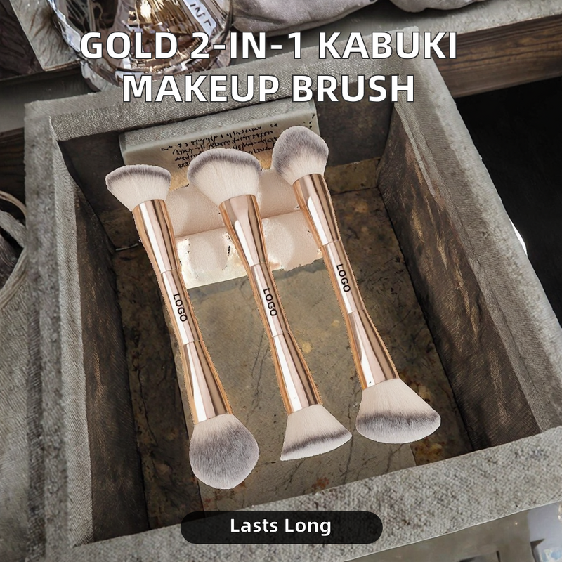 Makeup Brush Set Manufacturer - 4-in-1 Blue Pink Multi-Function Synthetic Hair