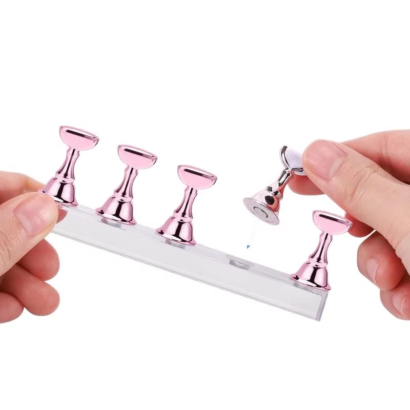 Nail Art Practice Stand Manufacturer - Japanese Style Checkerboard Acrylic Base