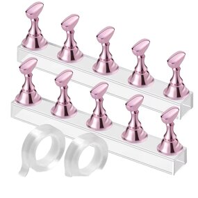 Nail Art Practice Stand Manufacturer - Japanese Style Checkerboard Acrylic Base