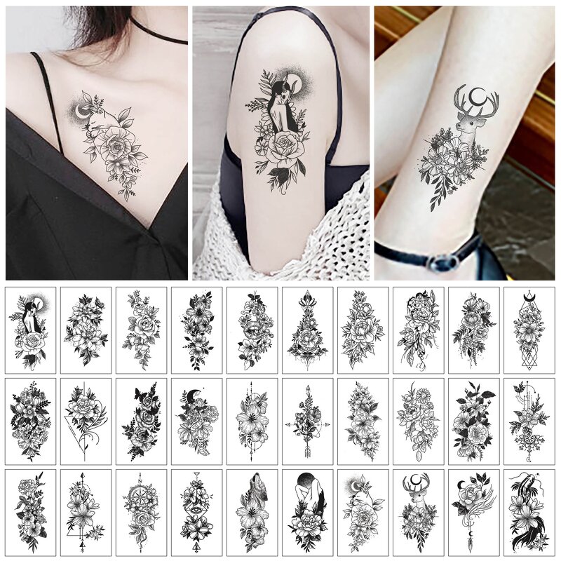 Tattoo Sticker Manufacturer - Popular Women Body Chinese Custom