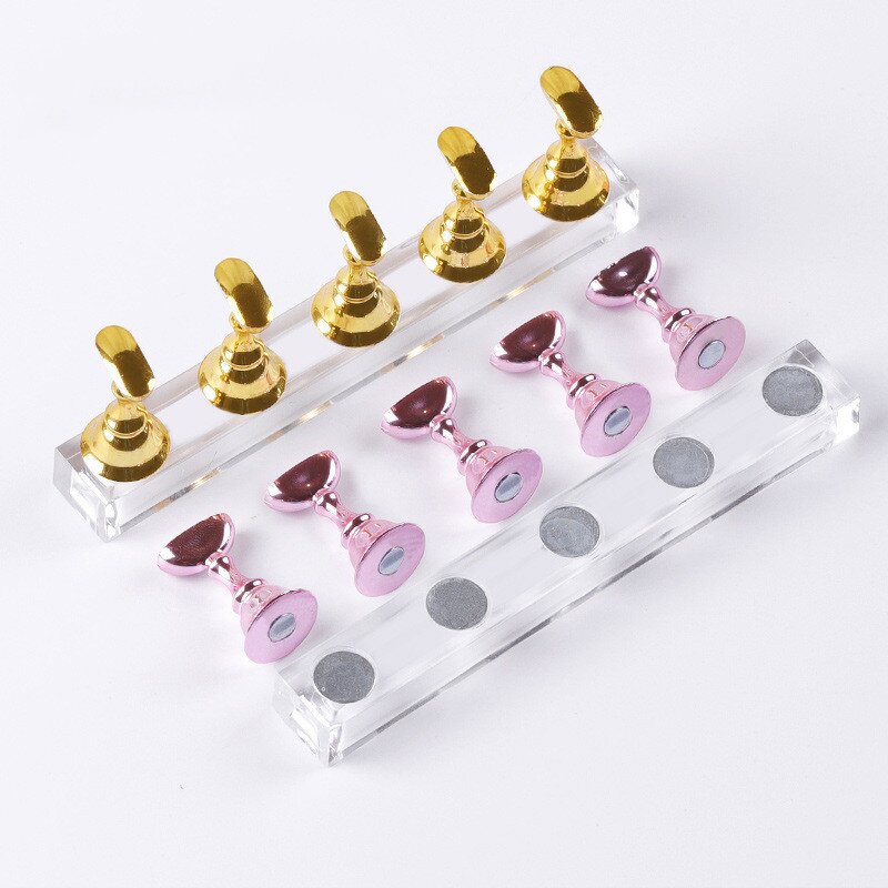 Nail Art Practice Stand Manufacturer - Japanese Style Checkerboard Boxed Acrylic