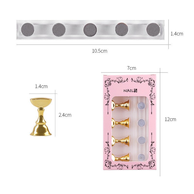 Nail Art Practice Stand Manufacturer - Japanese Style Checkerboard Boxed Acrylic
