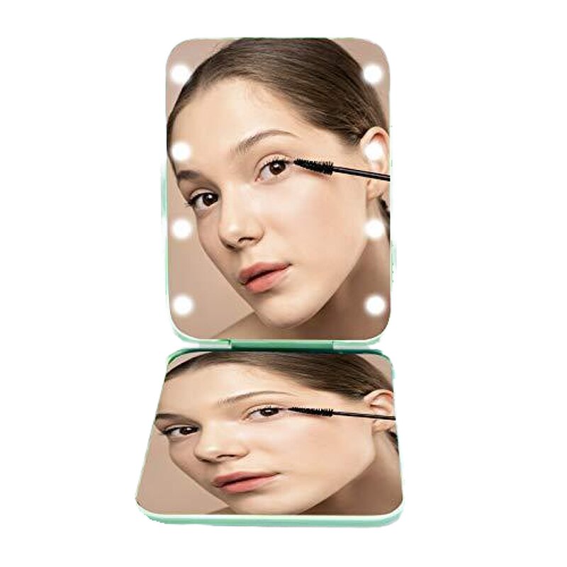 Makeup Mirror Manufacturer - Wholesale Custom Bling Design Heart Square Diamond-Studded