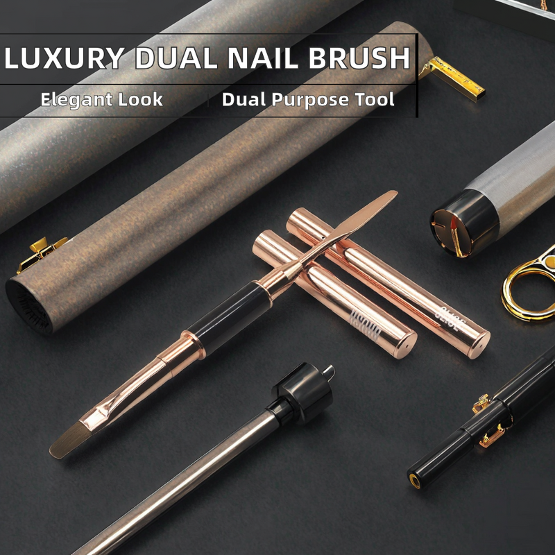 Nail Brush Manufacturer - High Quality Black Metal Handle Kolinsky Acrylic UV Gel