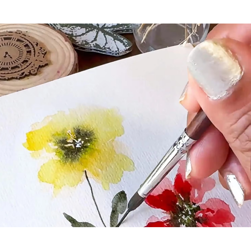 Makeup Brush Set Manufacturer - 5PCS High-end Walnut Wood Nylon Setting Customizable