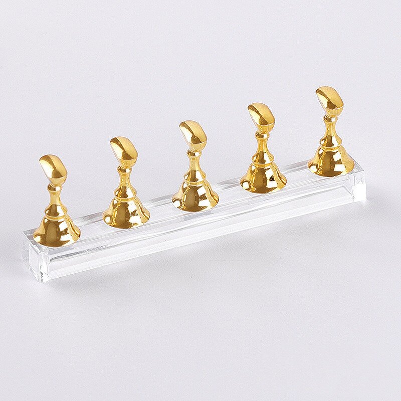 Nail Art Practice Stand Manufacturer - Japanese Style Checkerboard Boxed Acrylic