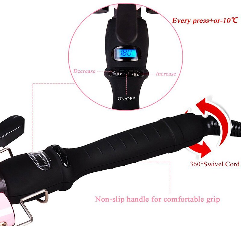 Triple Barrel Hair Curler - Ceramic Egg Roll Wave Styling Wand Curling Iron