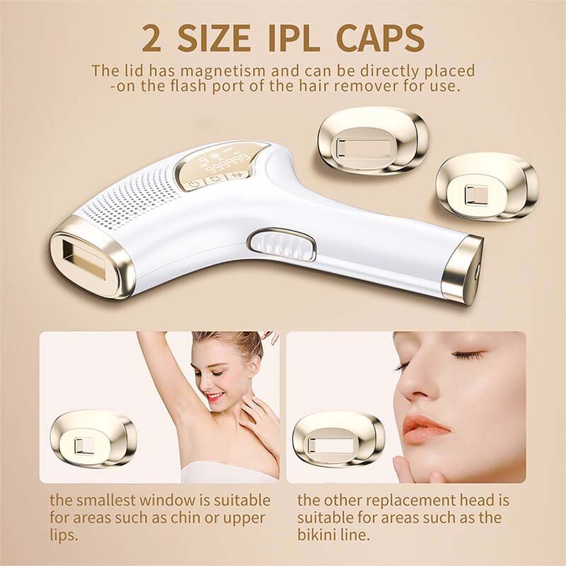 IPL Laser Hair Removal Machine - Electrolysis Beauty Device for Face and Body
