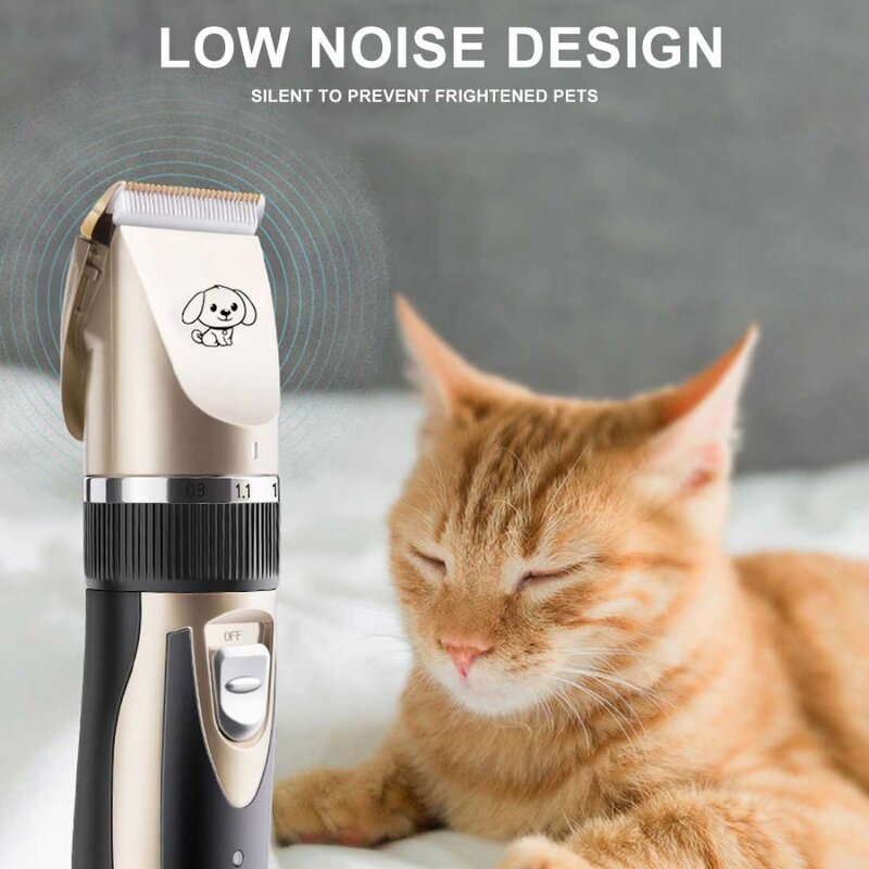 Professional Pet Trimmer - Rechargeable Electric Dog Hair Clipper Cutter