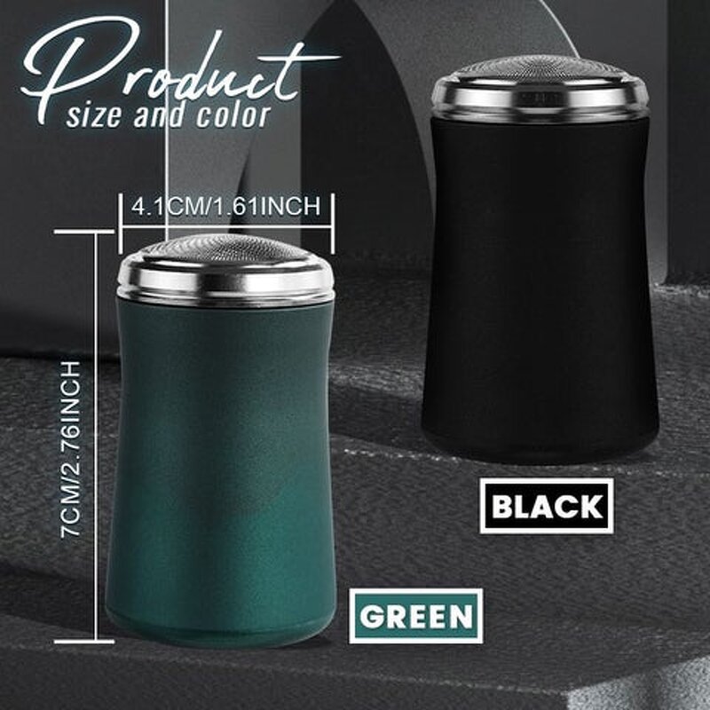 Portable Beard Razor - Ceramic Cordless Rechargeable Mini Electric Shaver Men