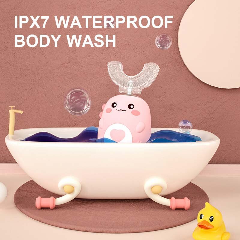 360 U-shaped Electric Toothbrush - Smart Silicone Automatic for Children