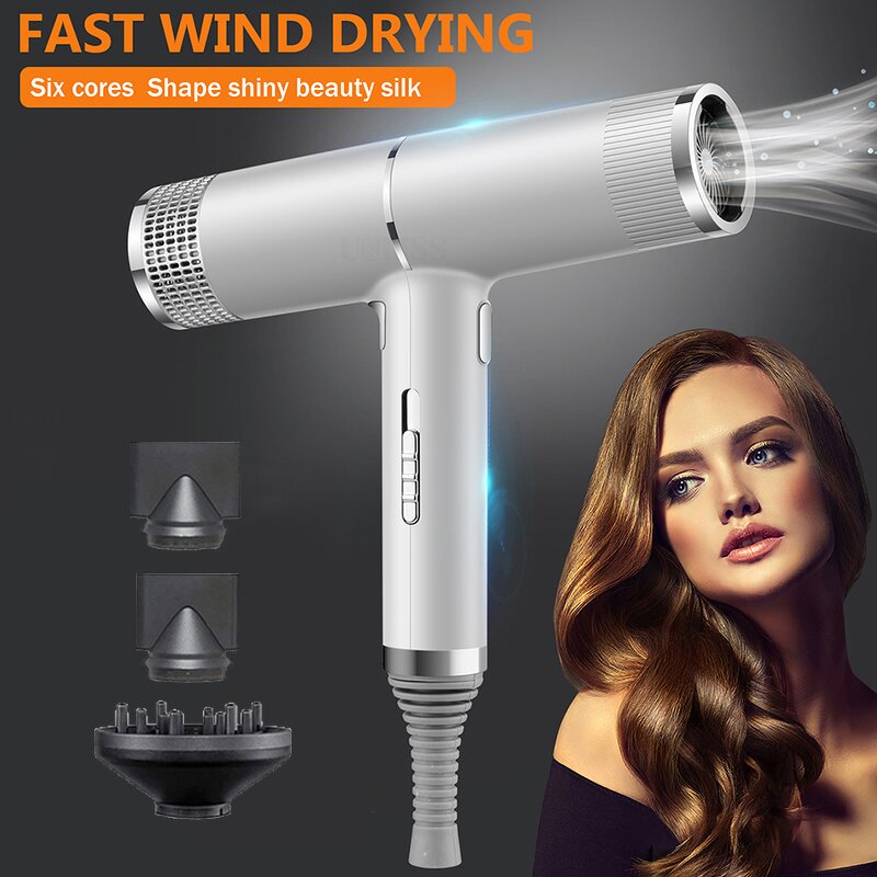 One Step Hair Dryer - Wholesale Negative Ion Cordless Salon Leafless Blow Dryer