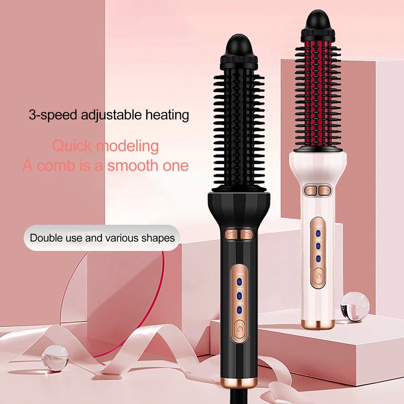 Heated Hair Brush - Volumizing Ceramic Hot Smoothing PTC Heated Styler