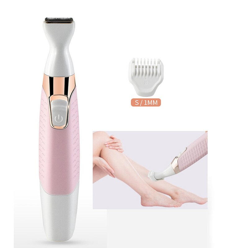 Rechargeable Lady Shaver - Nose Eyebrow Trimmer Face Body Leg Bikini Remover