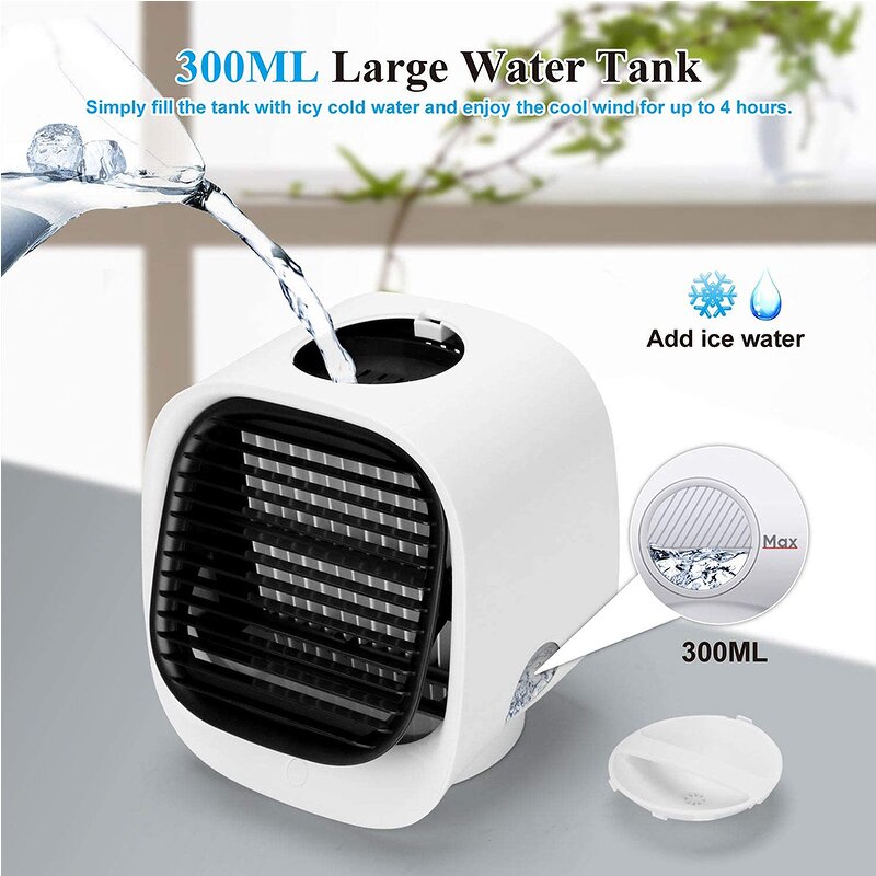 Mini Portable Air Cooler - Table Multi-fuctional Personal Space Cooling Fan