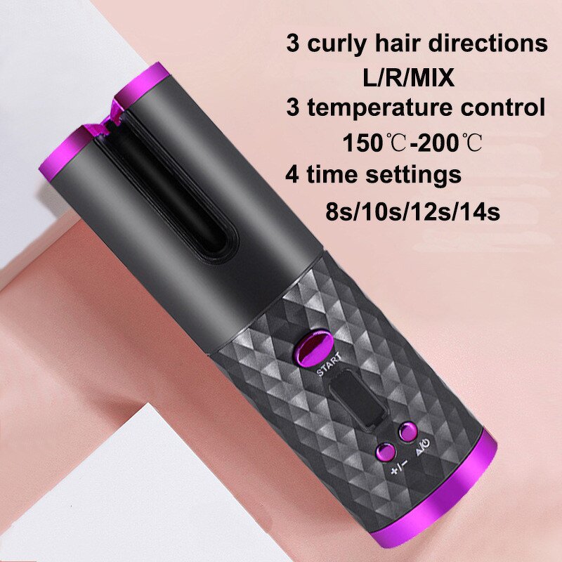Electronic Spiral Hair Curler - LED OEM Professional Automatic Hair Curler Rollers