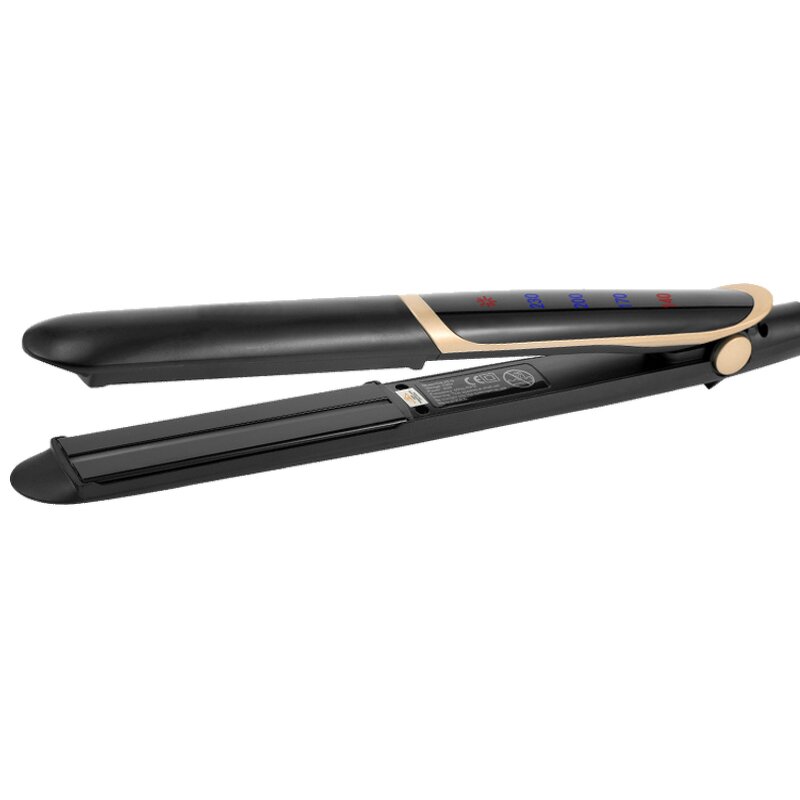 2-in-1 Hair Straightener - Infrared Ionic Ceramic Plate LCD for Household Use
