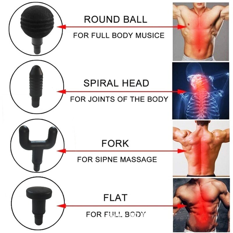 Mini Massage Gun - 2022 Heat Deep Tissue Hand Held Percussion Muscle Massager