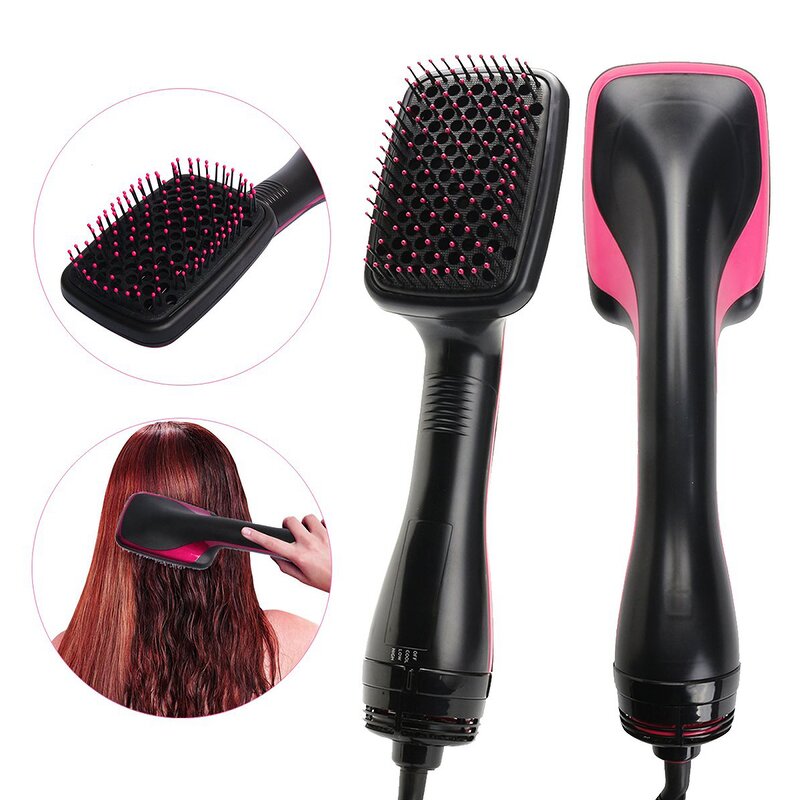3-in-1 Hot Air Brush - One Step Hair Dryer Volumizer Comb for Travel