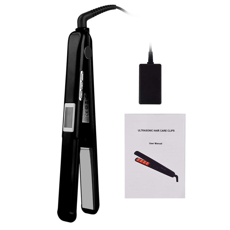 2-in-1 Hair Straightener - Ceramic Cold Ultrasonic Infrared Hair Care Flat Iron