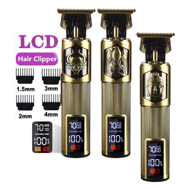 Men Hair Clippers - Factory Price Professional Cordless Barber Beard Trimmer