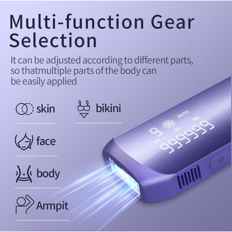 5-in-1 Women's Epilator - Rechargeable Cordless Facial Body Hair Remover