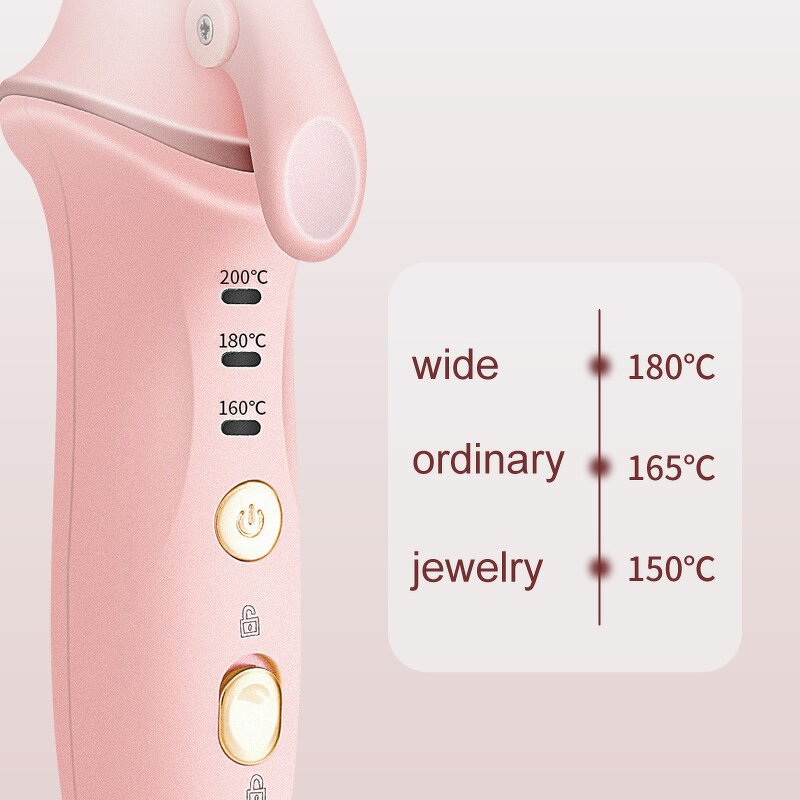 USB Hair Straightener - 2-in-1 Cordless Curling Iron Electric Hair Curler