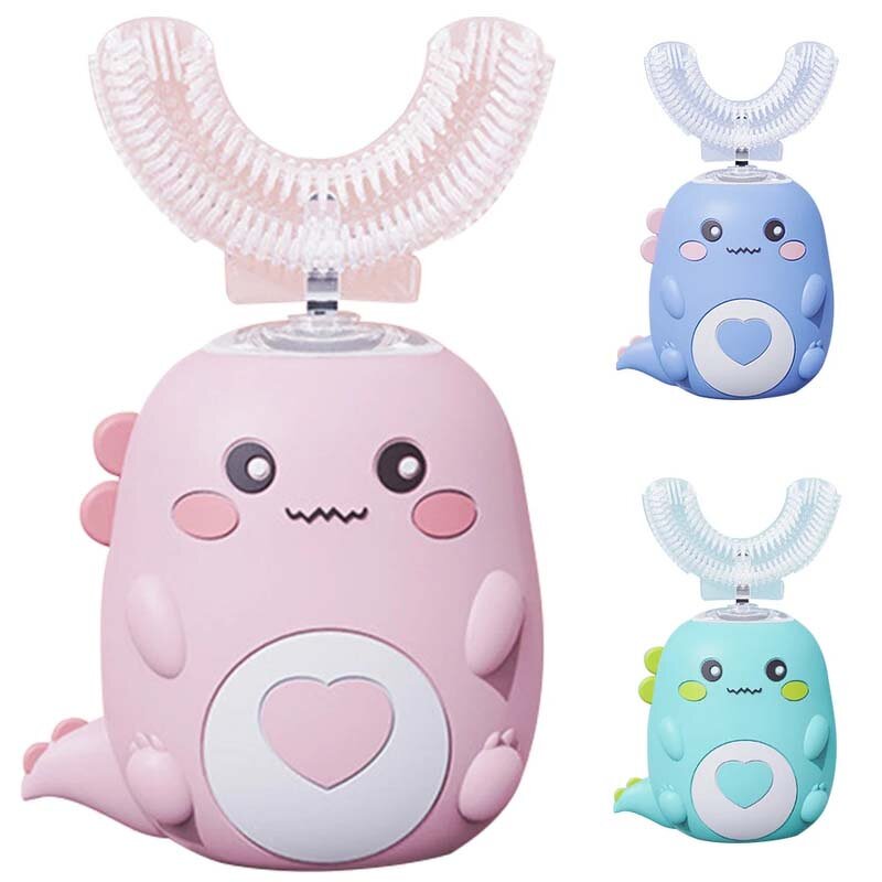 360 U-shaped Electric Toothbrush - Smart Silicone Automatic for Children