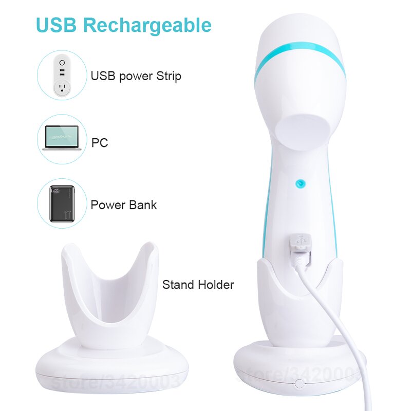3-in-1 Facial Brush Cleaner - Electric Skin Beauty Massager Face Feet Care Tool