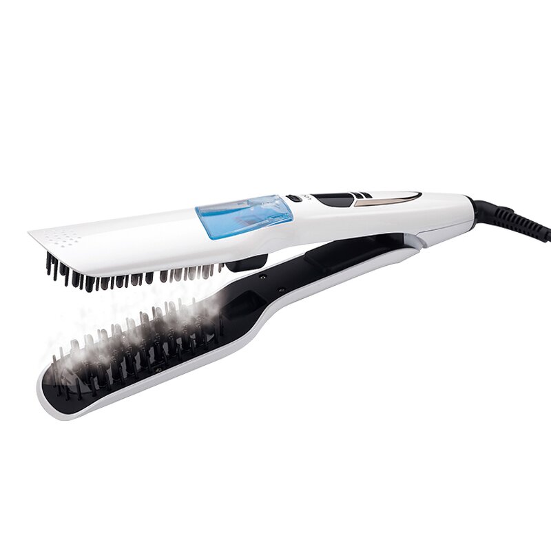 Steam Hair Straightener - Digital LCD Flat Iron Negative Ion Spray Splint